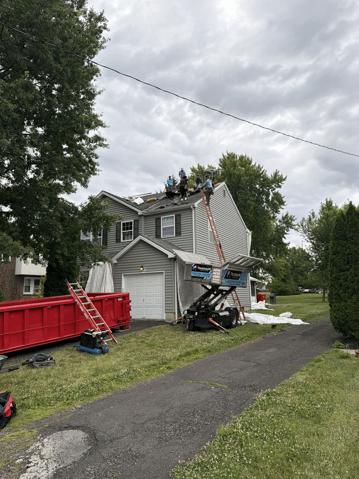 Paramount Home Solutions Replaces A Full Roof On E Summit St In Allentown Pa